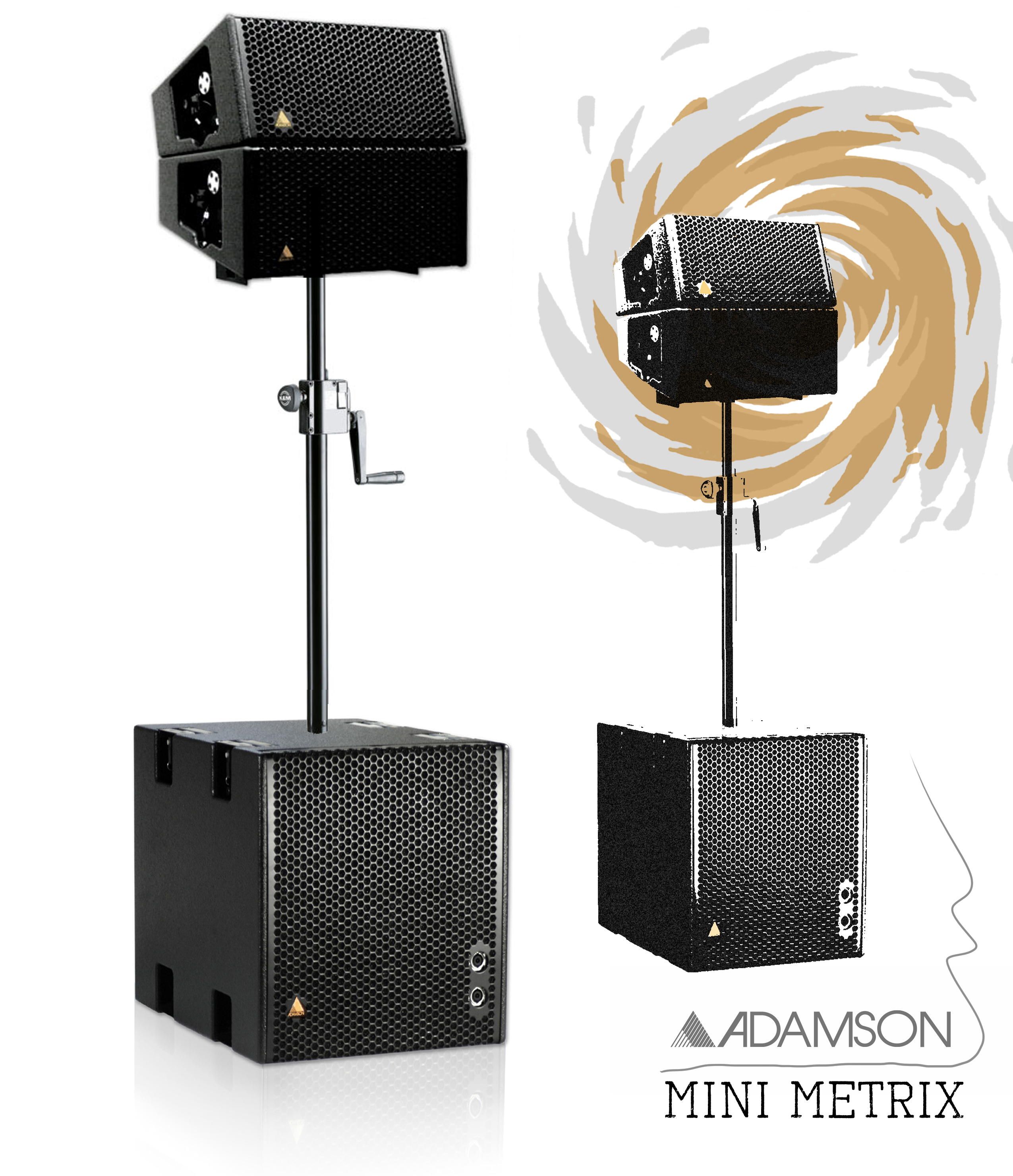 ADAMSON MINI METRIX 4 TOPS 2 SUBS